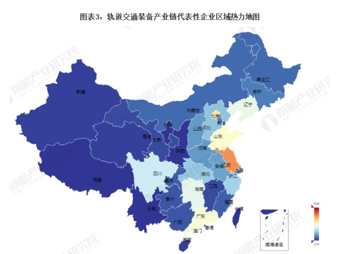 中国轨道交通装备行业：北京和江苏企业竞争力较强